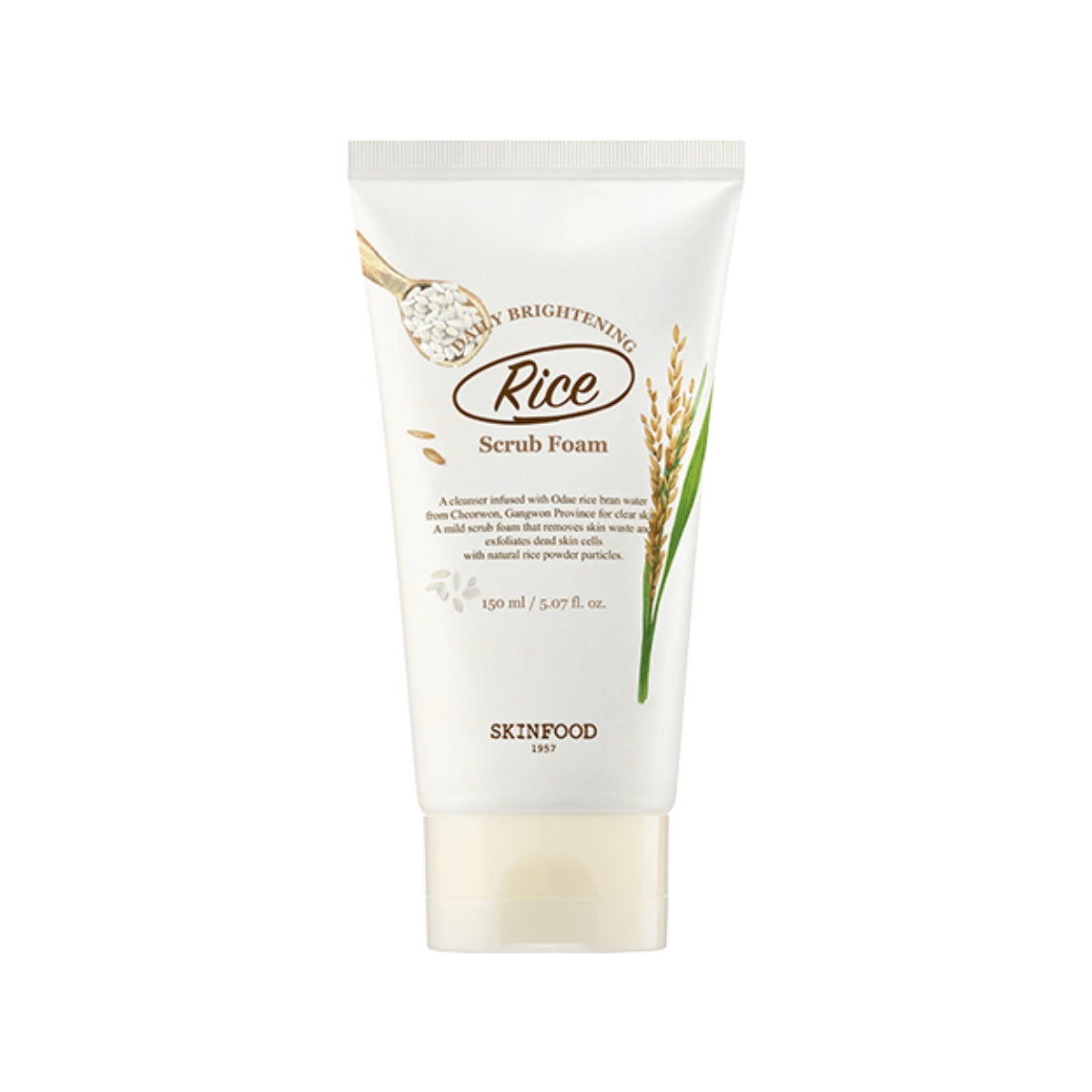 Skinfood Rice Daily Brightening Scrub Foam, 150ml (Exp 12/26)