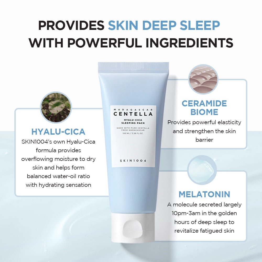 SKIN1004 Madagascar Centella Hyalu-Cica Sleeping Pack 100ml (Exp 02/27)