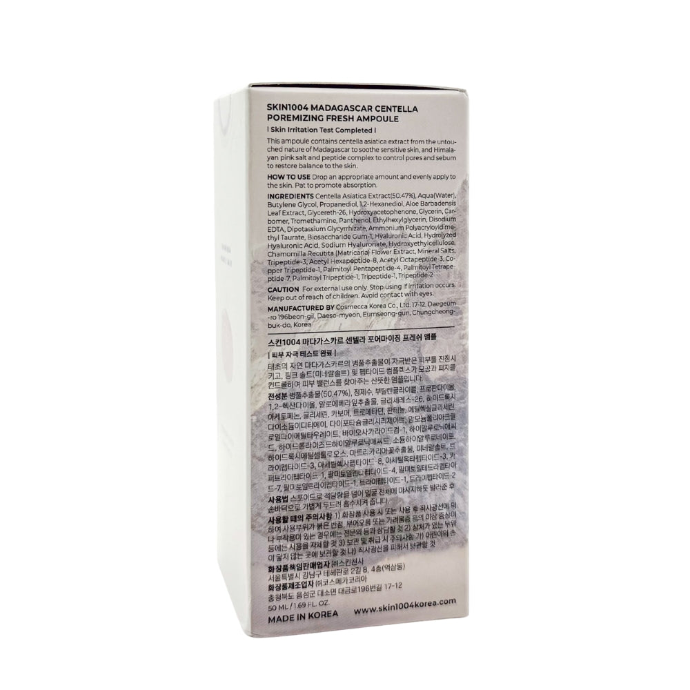 SKIN1004 Madagascar Centella Poremizing Fresh Ampoule, 50ml (Exp 11/26)