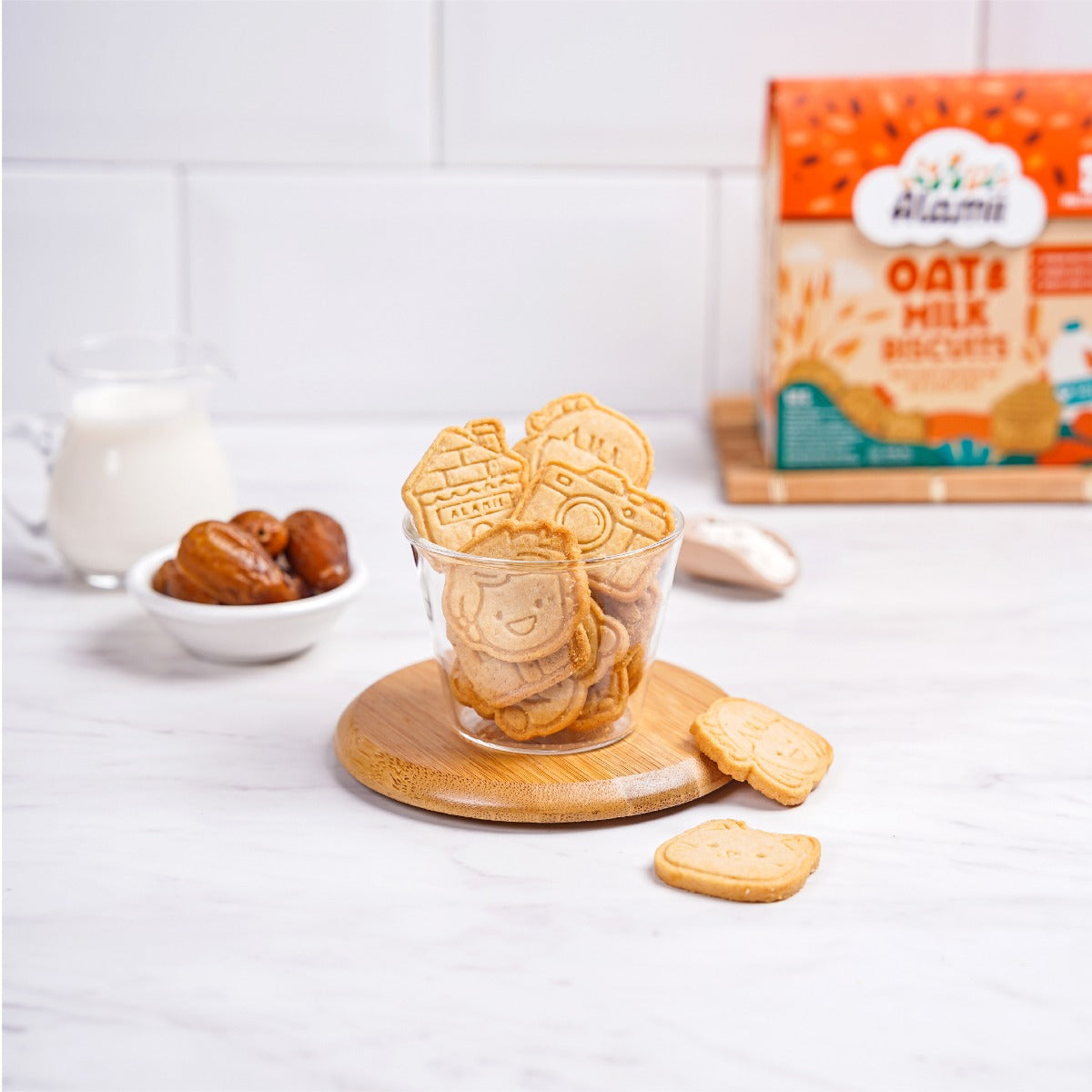 Alamii Multigrain Biscuits Oat & Milk, 60g x 2pk (Exp 06/26)