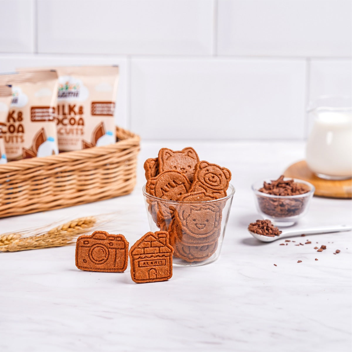 Alamii Multigrain Biscuits Milk & Cocoa, 60g x 2pk (Exp 02/26)