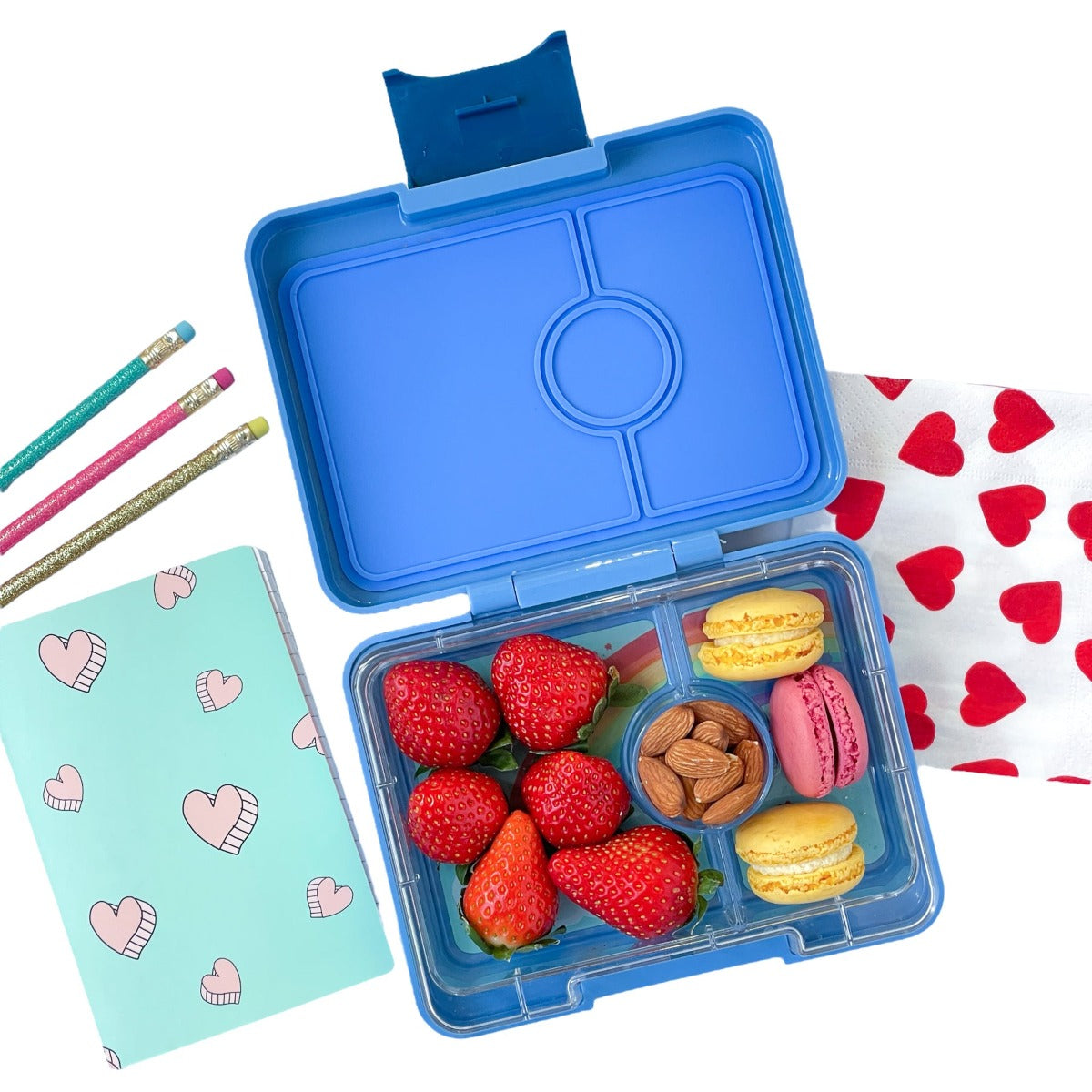 Yumbox Snack 3-compartment Lunch Box w/ Exterior Print (2 Designs) - Pupsik Singapore