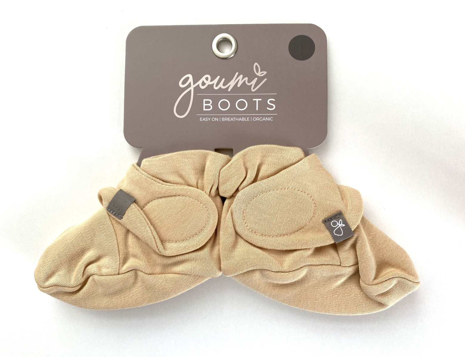 Goumiboots Bamboo & Organic Cotton Booties - Sand (3 Sizes)