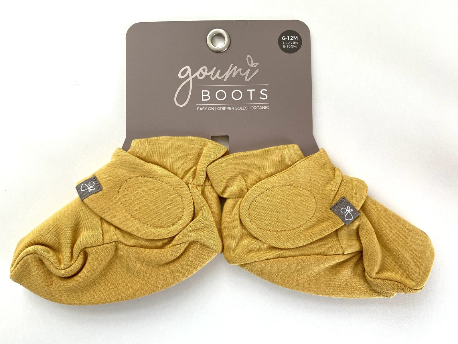 Goumiboots Bamboo & Organic Cotton Booties - Ochre (3 Sizes)