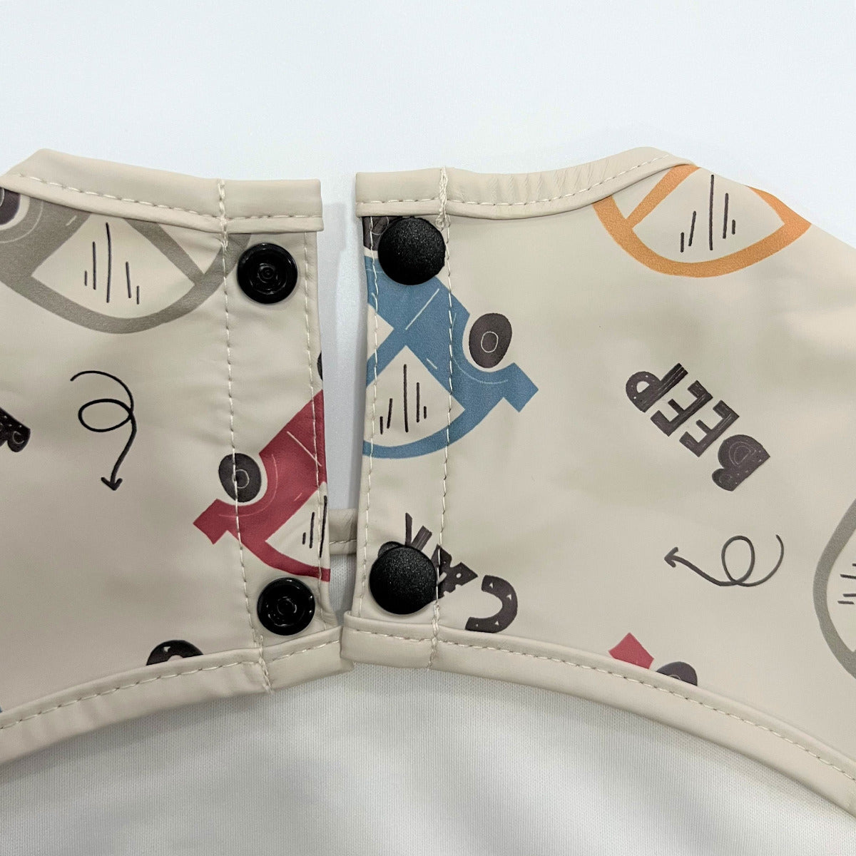 Biomom Baby Smock Bib - Grey Dots (2 Sizes)