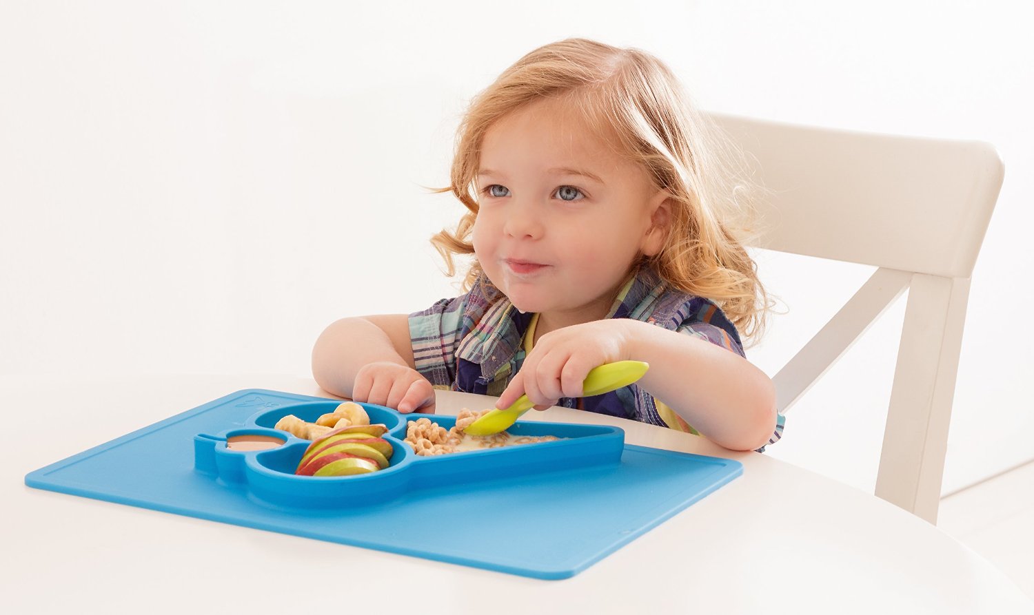 [Buy 1 Free 1] Silicandy One Piece Silicone Placemat & Plate (4 designs) - Pupsik Singapore