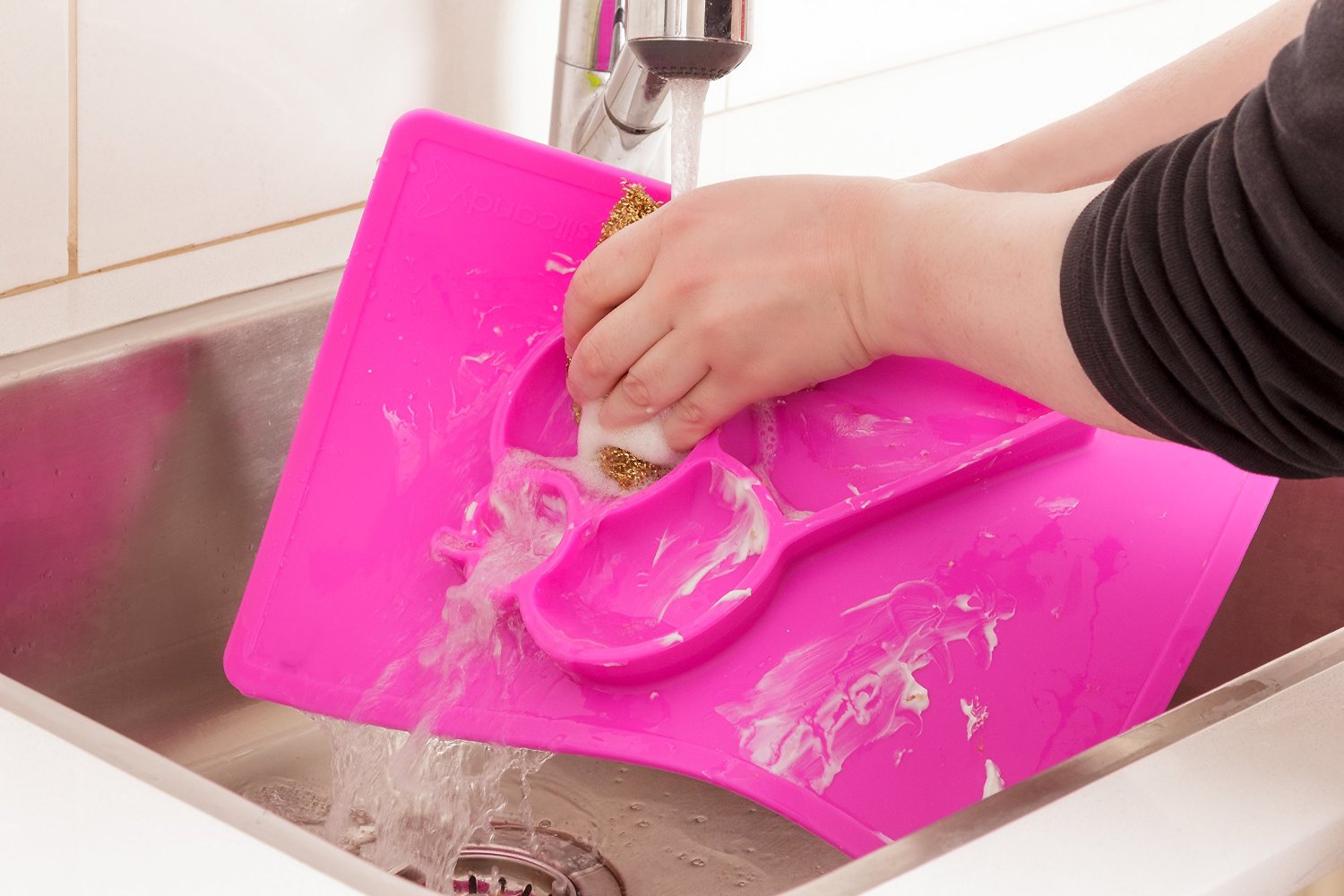 [Buy 1 Free 1] Silicandy One Piece Silicone Placemat & Plate (4 designs) - Pupsik Singapore