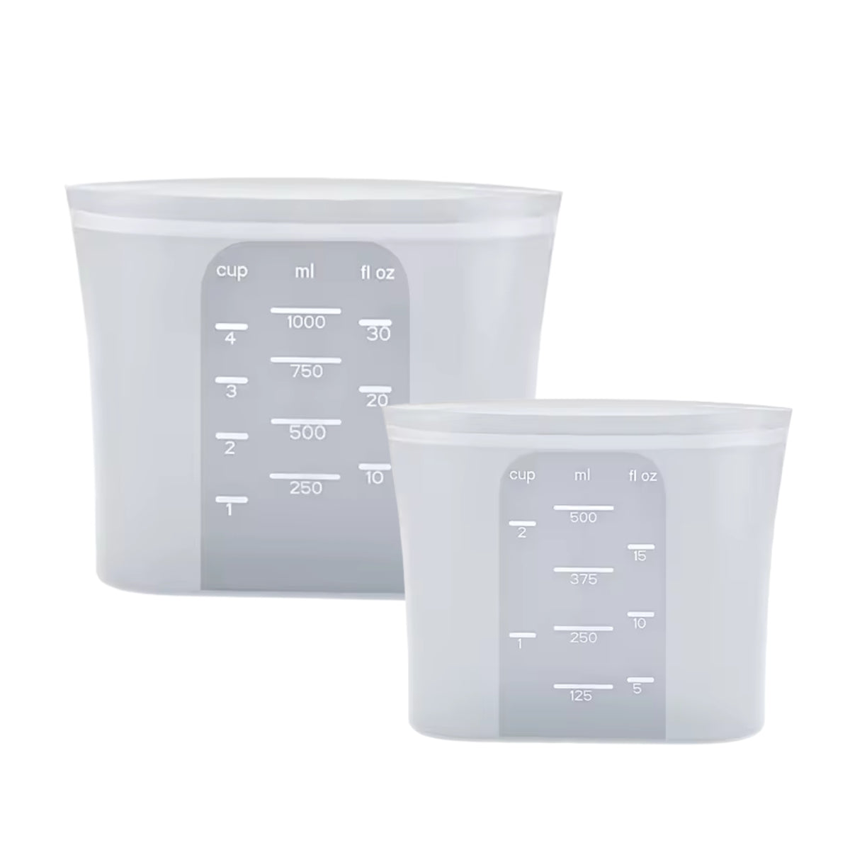 Biomom Stand-Up Silicone Food Storage Bags, 2pk (2 Sizes)