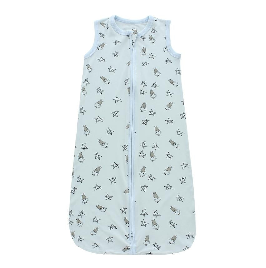 Baa Baa Sheepz Wearable Blanket Zip Sleep Bag - Small Star & Sheep Blue (3 Sizes)