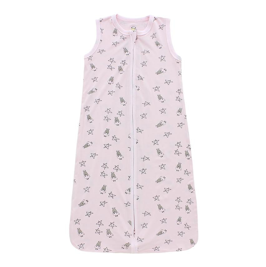 Baa Baa Sheepz Wearable Blanket Zip Sleep Bag - Small Star & Sheep Pink (3 Sizes)