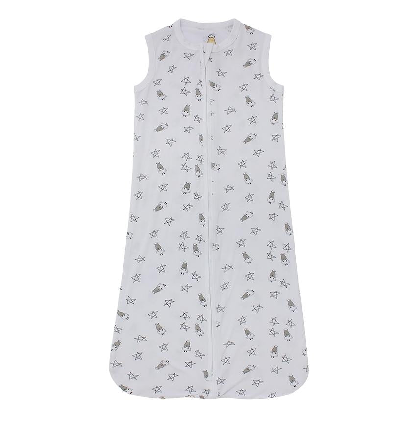 Baa Baa Sheepz Wearable Blanket Zip Sleep Bag - Small Star & Sheep White (3 Sizes)