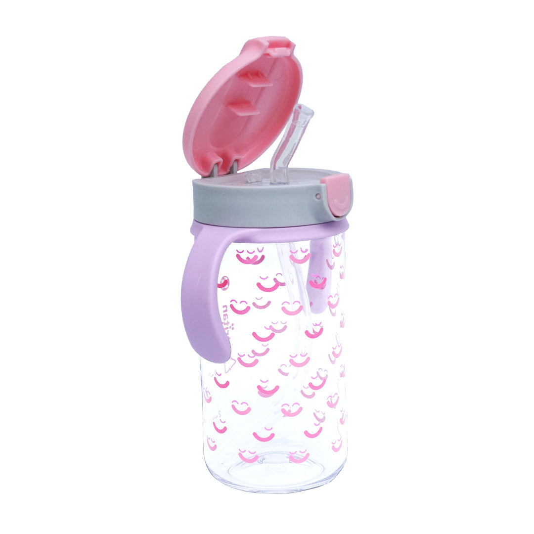 Evorie Tritan Kids Straw Water Bottle Mug, 300ml (7 Designs) - Pupsik Singapore