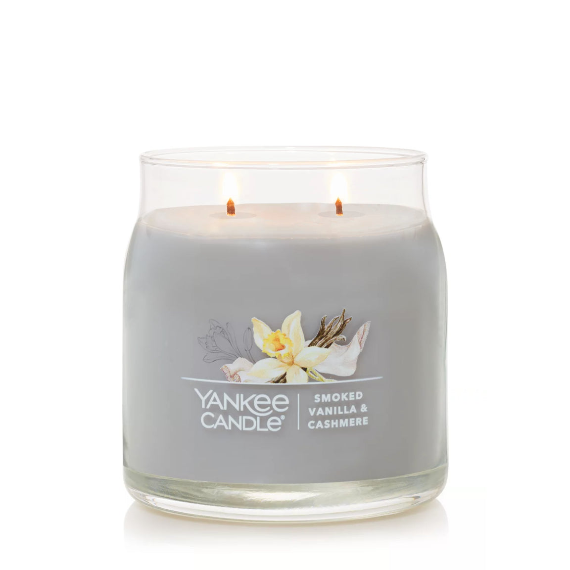 Yankee Candle Signature Medium Jar Candle, 2-wicks (13oz) - Smoked Vanilla Cashmere