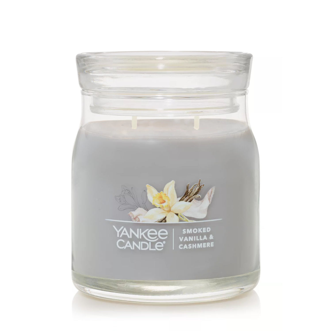 Yankee Candle Signature Medium Jar Candle, 2-wicks (13oz) - Smoked Vanilla Cashmere
