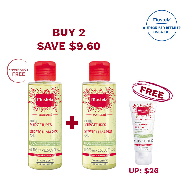 Mustela Stretch Marks Oil, 105ml - exp 02/28