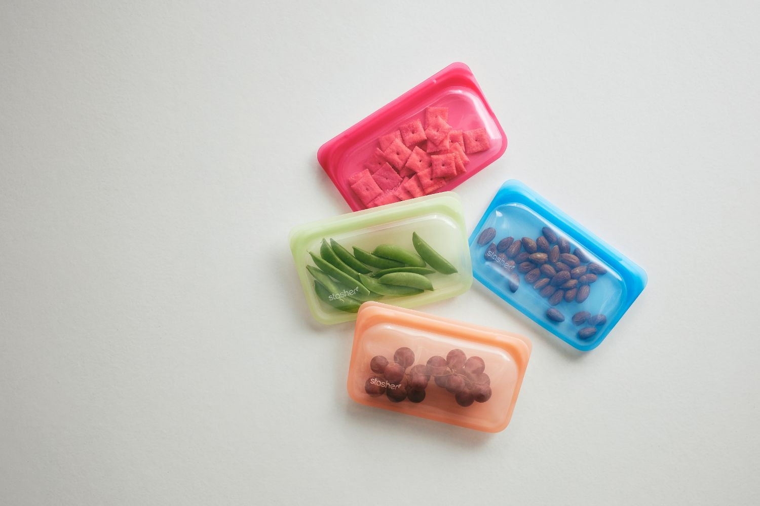Stasher Reusable Silicone Snack Bag - Small (290ml) - 7 Colors - Pupsik Singapore