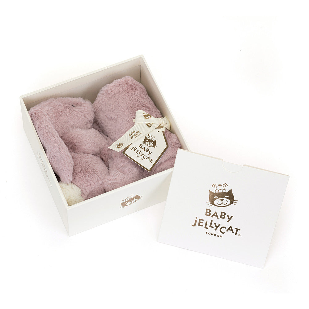 Jellycat Bashful Luxe Bunny Soother in Gift Box (3 Colors) - Pupsik Singapore