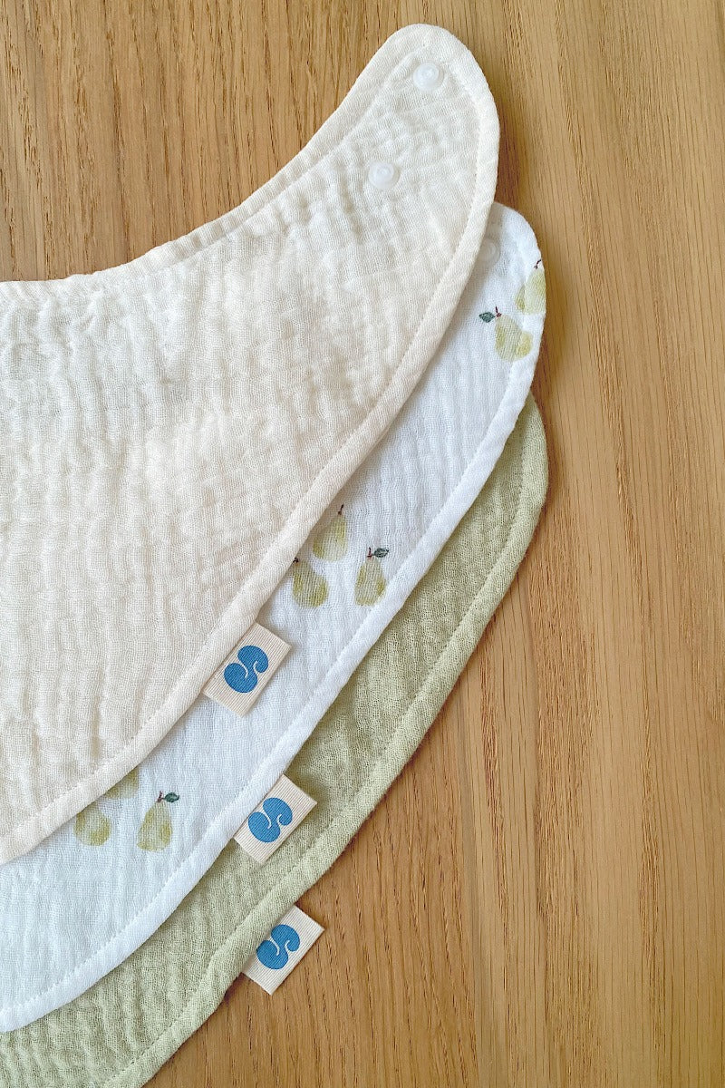 Soft Spot Bandana Bib, 3pk (4 Designs) - Pupsik Singapore