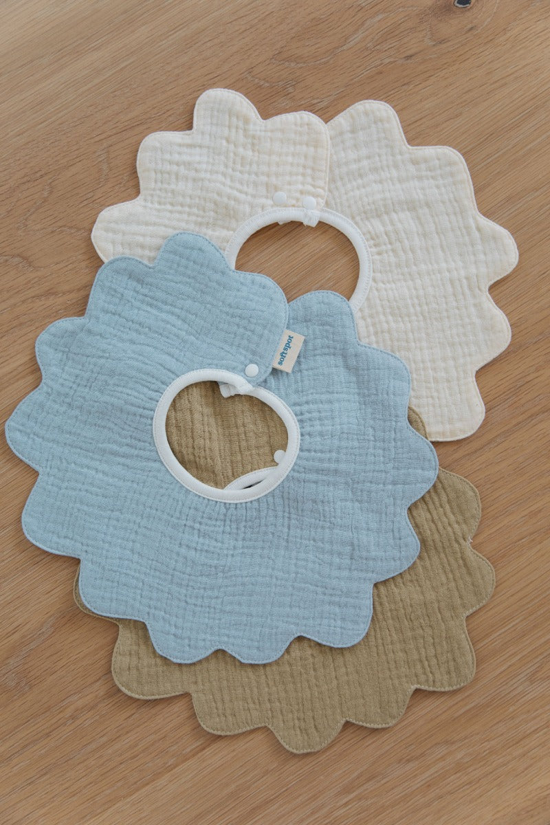 Soft Spot Petal Bib, 3pk (5 Designs) - Pupsik Singapore