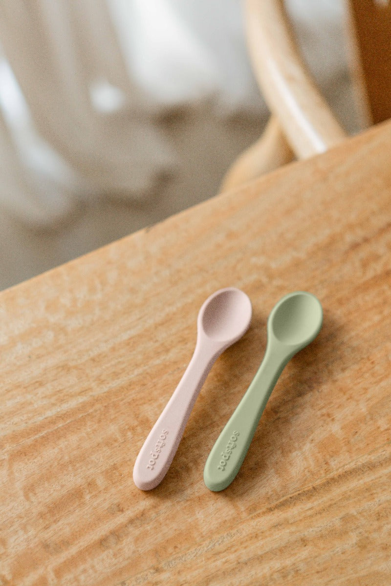 Soft Spot Baby Spoons, 2pk (3 Designs) - Pupsik Singapore