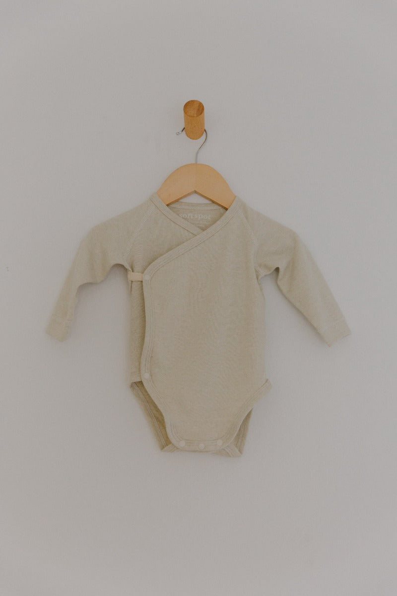 Soft Spot Long Sleeve Onesie - Cocoa (3 Sizes)