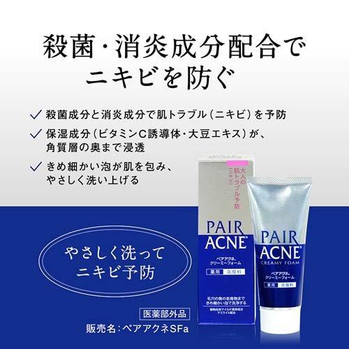 Lion Pair Acne Creamy Foam Facial Cleanser, 80g