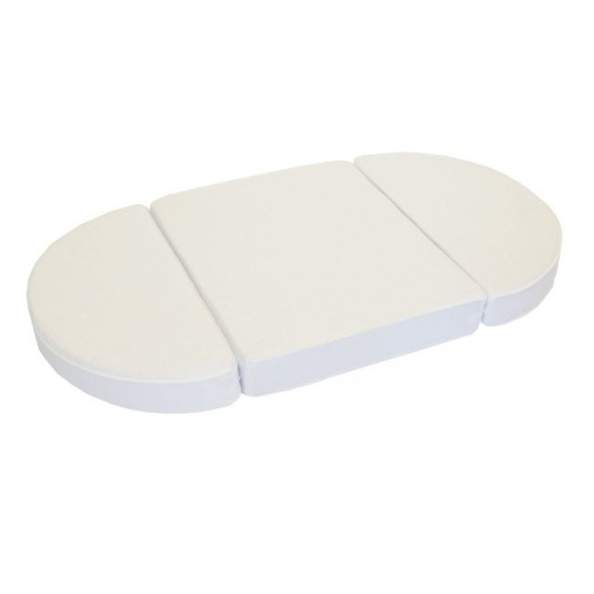 Babyhood Kaylula Sova Clear Cot & Mattress Bundle (130x70cm) - White