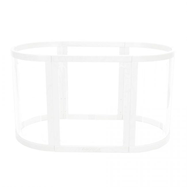 Babyhood Kaylula Sova Clear Cot & Mattress Bundle (130x70cm) - White