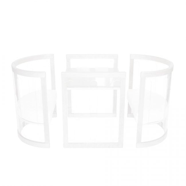 Babyhood Kaylula Sova Clear Cot & Mattress Bundle (130x70cm) - White