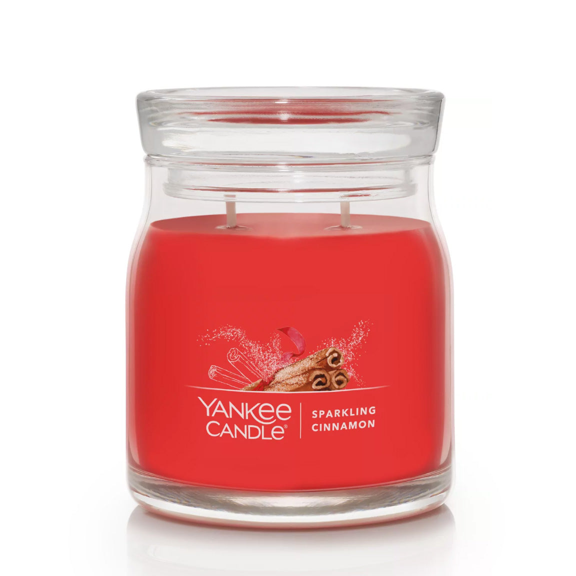 Yankee Candle Signature Medium Jar Candle, 2-wicks (13oz) - Sparkling Cinnamon