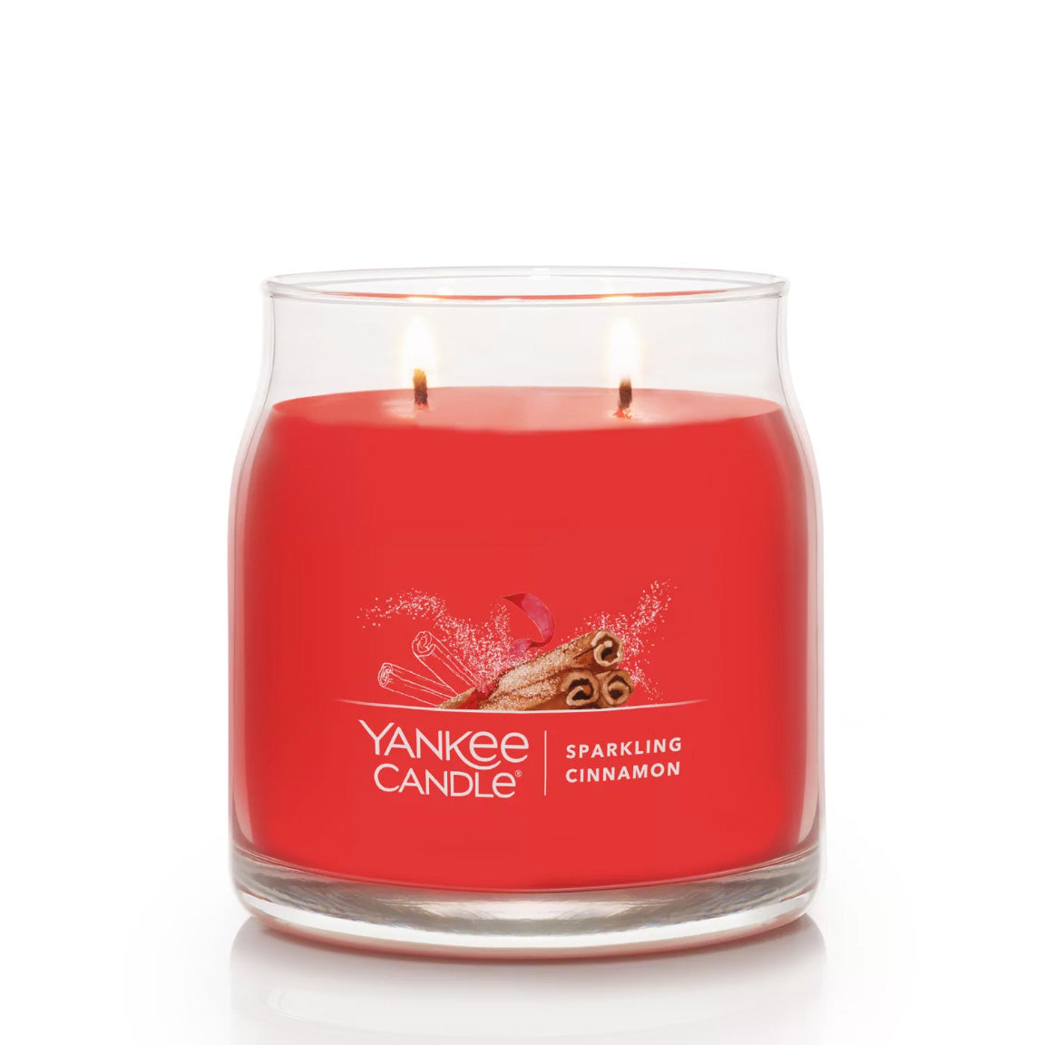 Yankee Candle Signature Medium Jar Candle, 2-wicks (13oz) - Sparkling Cinnamon