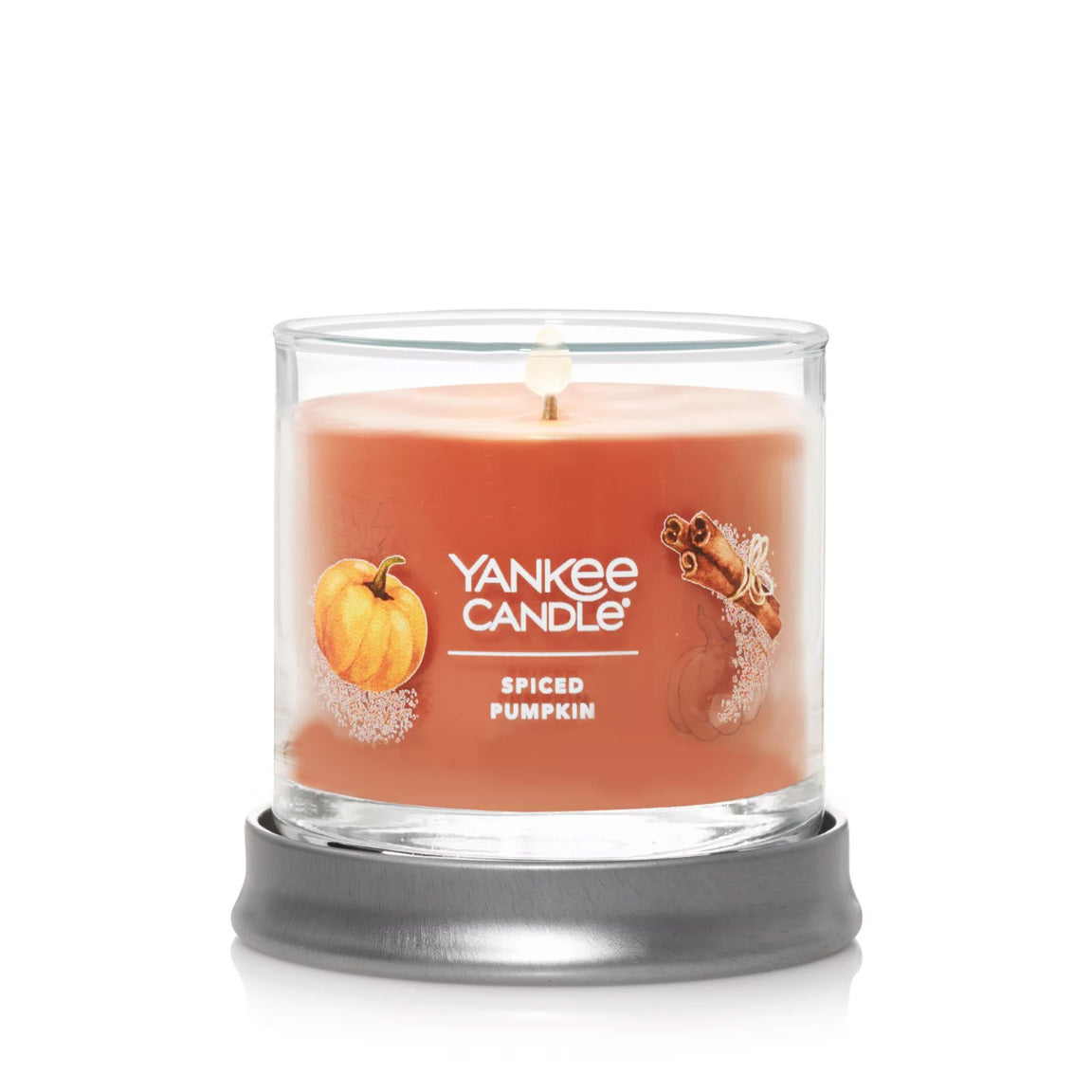Yankee Candle Signature Small Tumbler Candle, 1- Wick (4.3oz) - Spiced Pumpkin