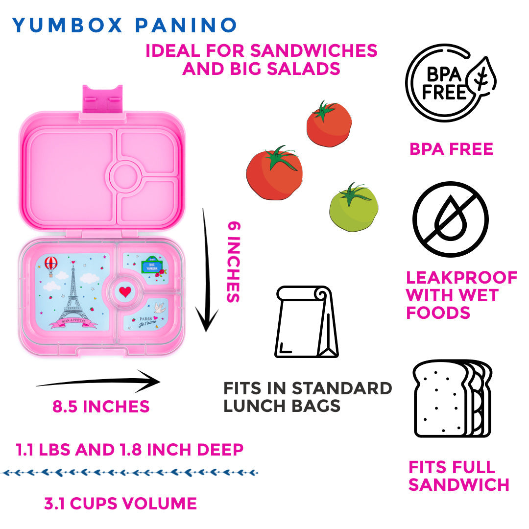 Yumbox Panino 4-compartment Lunch Box (17 Colours) - Pupsik Singapore