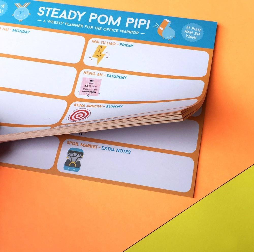 The Little Drom Store Strangely Singaporean Weekly Planner / Memo Pads