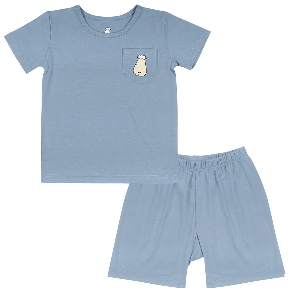 Baa Baa Sheepz Short Sleeve T-Shirt & Shorts - Ocean
