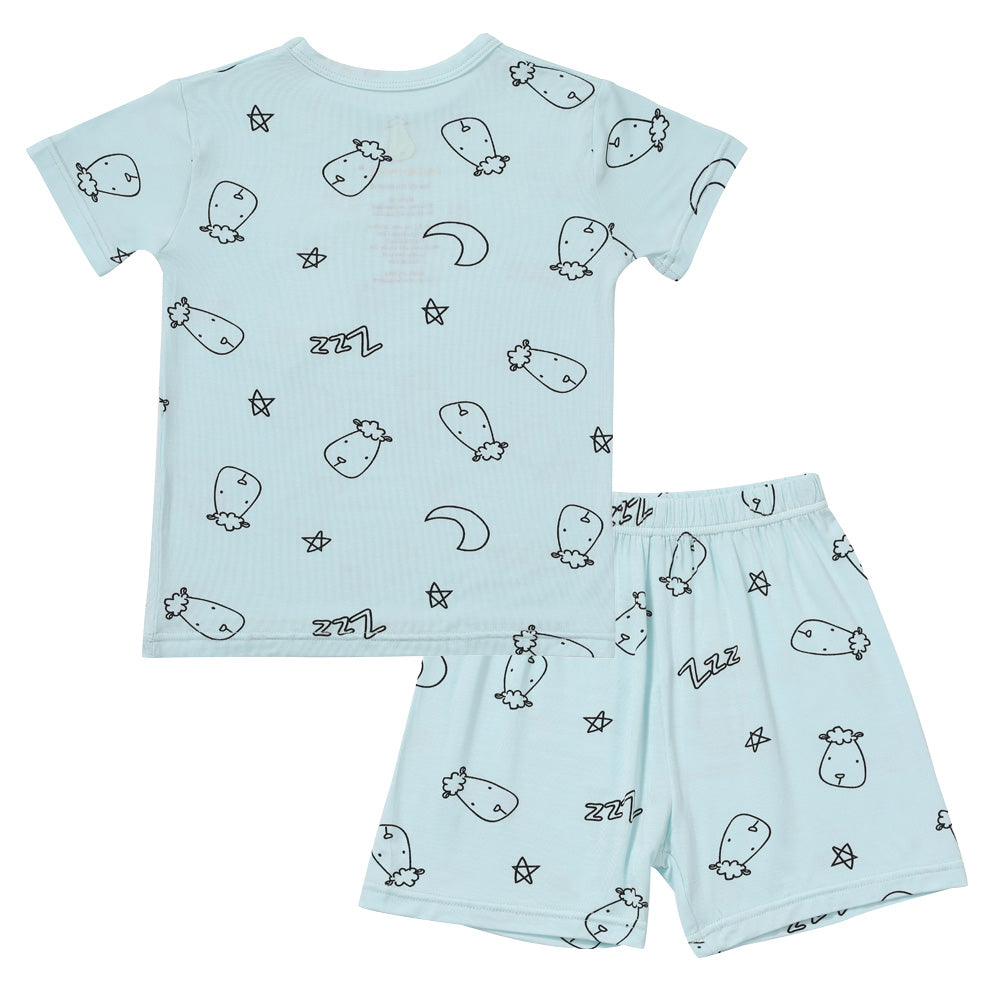 Baa Baa Sheepz Short Sleeve T-Shirt & Shorts - Sweet Dreams Baa Baa Blue (5 Sizes)