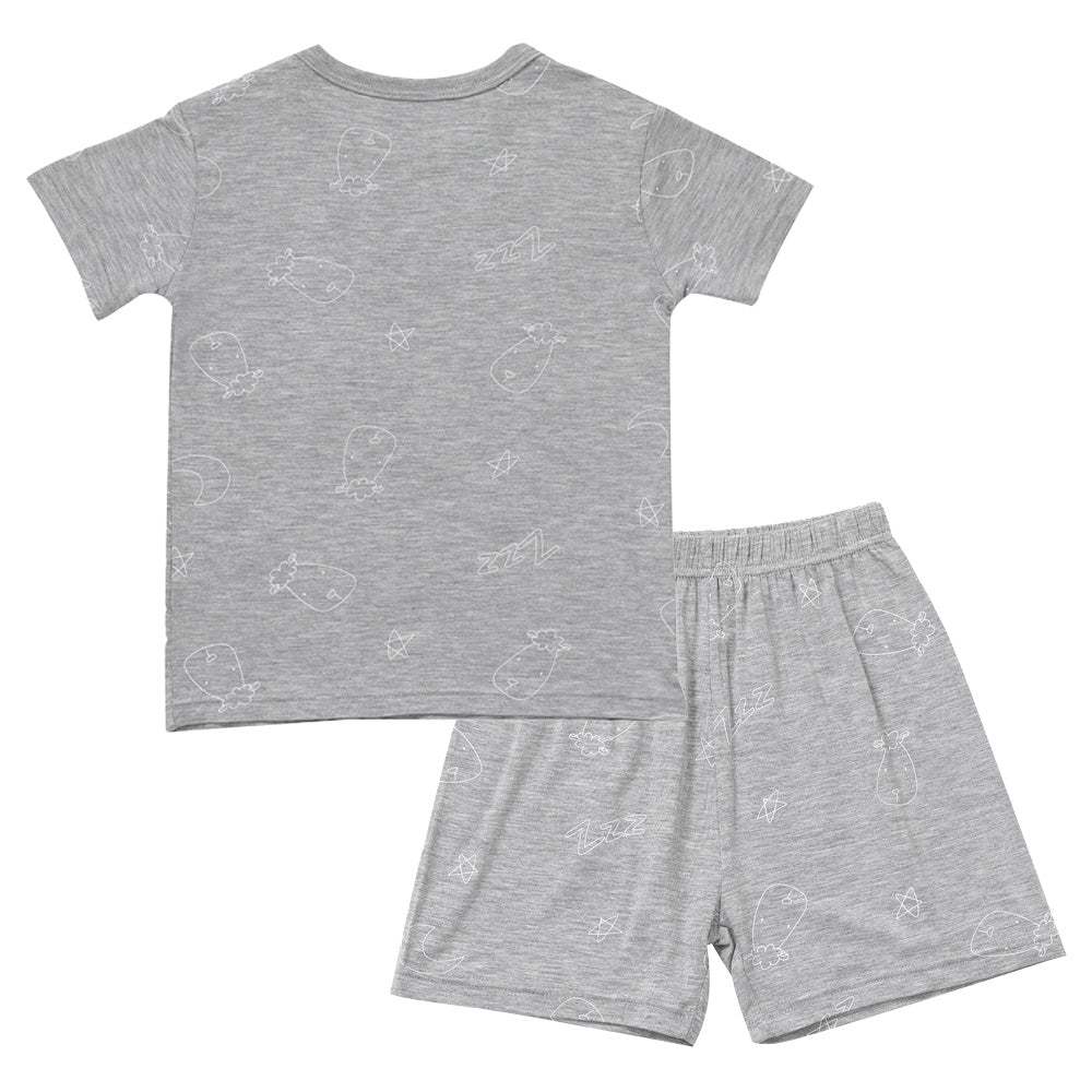 Baa Baa Sheepz Short Sleeve T-Shirt & Shorts - Sweet Dreams Baa Baa Grey (5 Sizes)