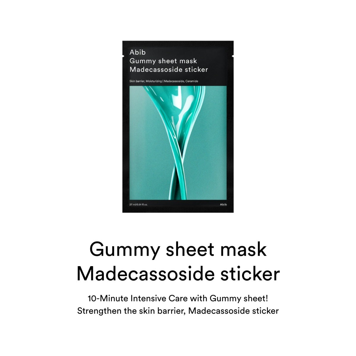 Abib Gummy Sheet Mask Madecassoside Sticker, 10pcs (Exp 01/28)