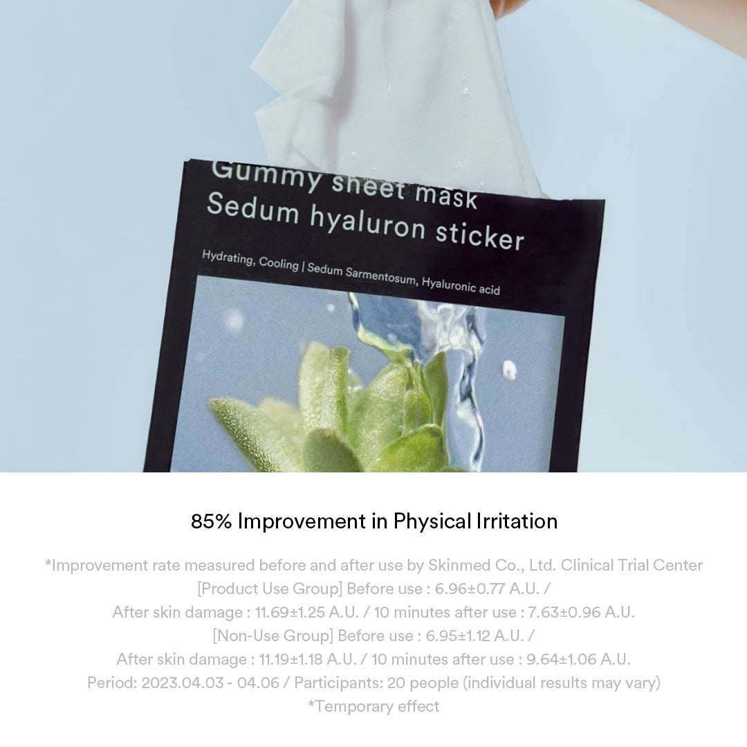 Abib Gummy Sheet Mask Sedum Hyaluron Sticker, 10pcs (Exp 04/28)