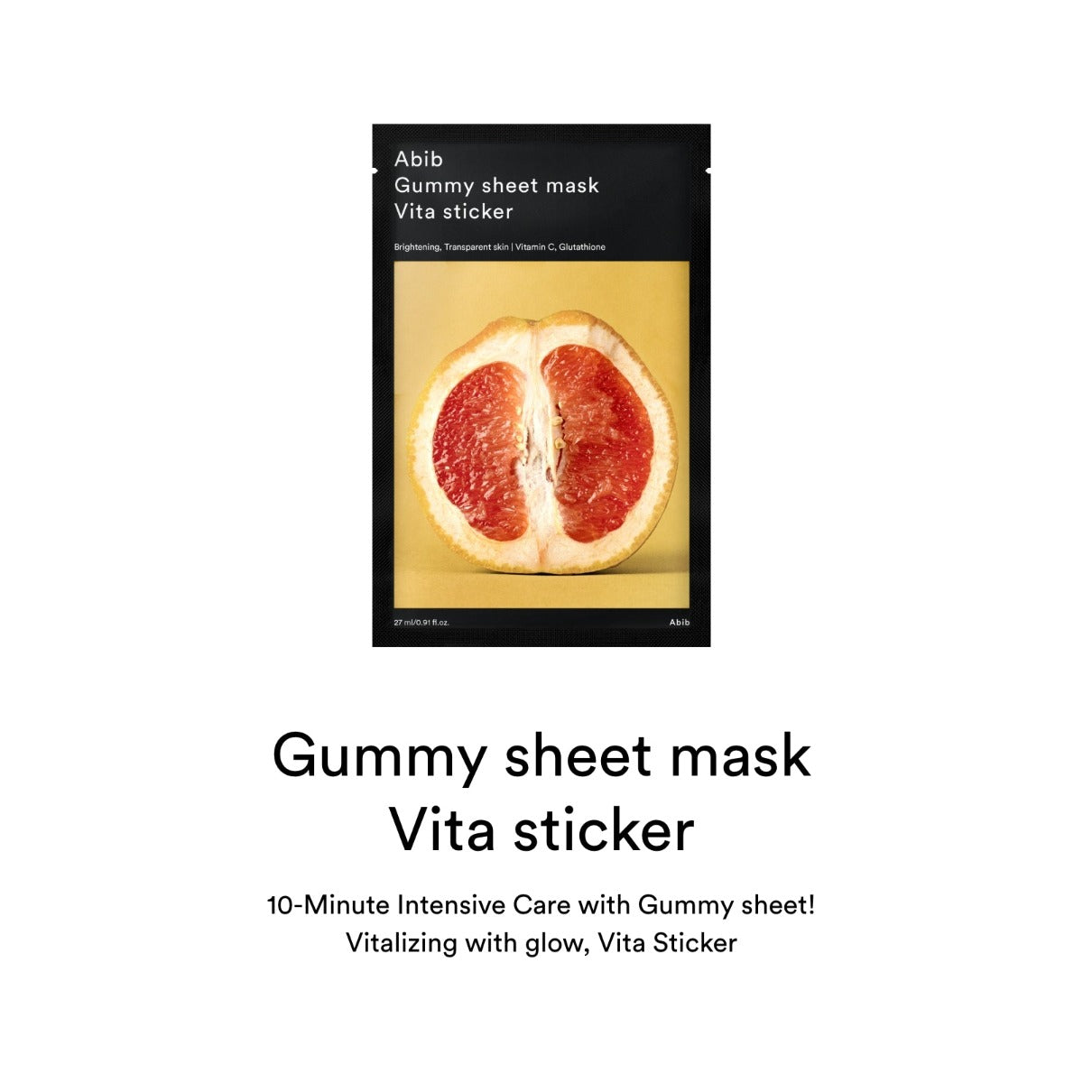 Abib Gummy Sheet Mask Vita Sticker, 10pcs (Exp 02/28)