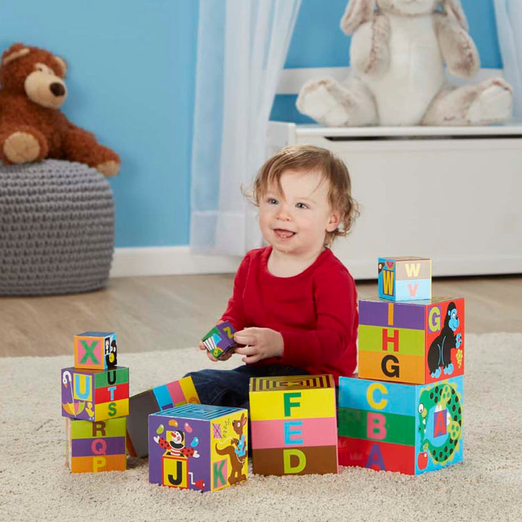 Melissa & Doug Alphabet Nesting and Stacking Blocks