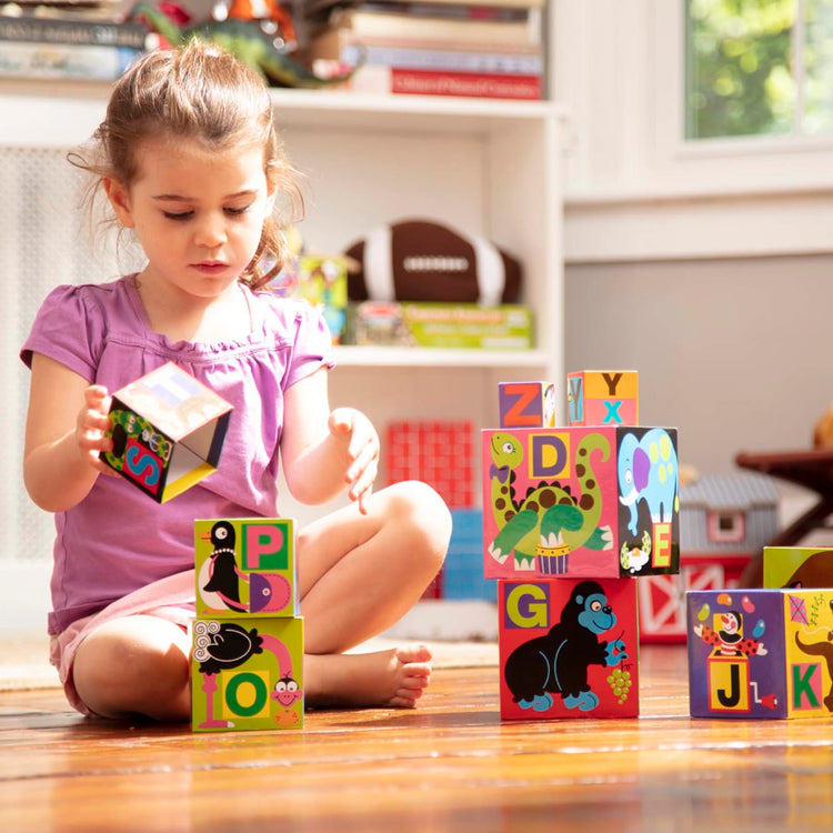 Melissa & Doug Alphabet Nesting and Stacking Blocks