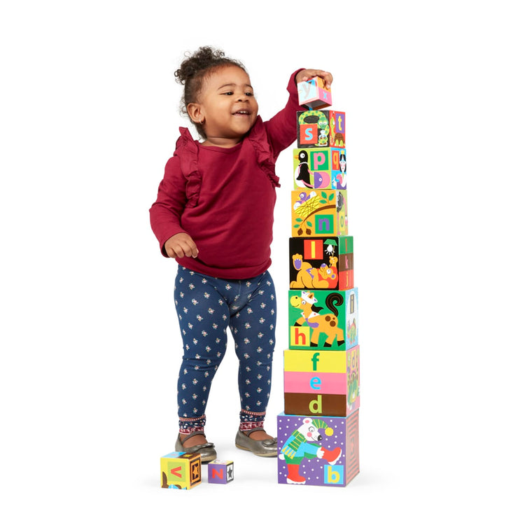 Melissa & Doug Alphabet Nesting and Stacking Blocks