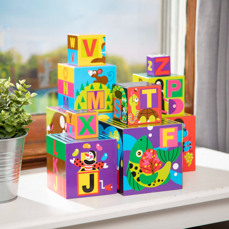 Melissa & Doug Alphabet Nesting and Stacking Blocks
