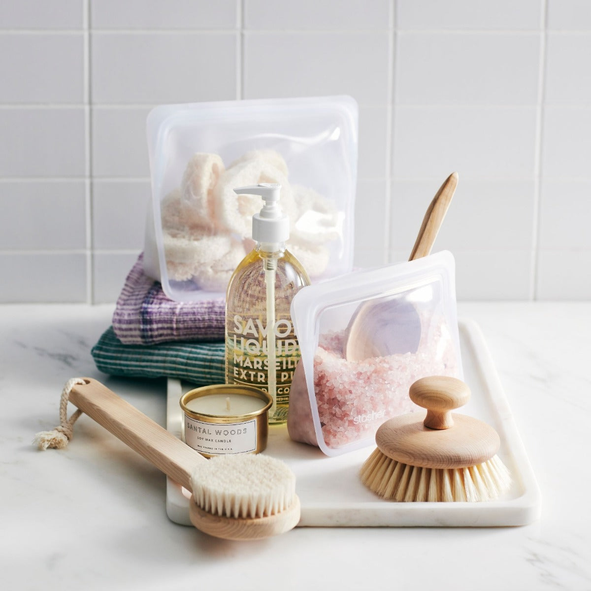 Stasher Reusable Silicone Stand-Up Mini Bag (28oz) - Pupsik Singapore
