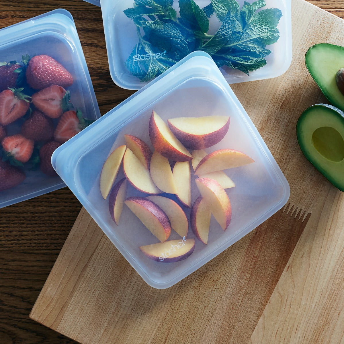 Stasher Reusable Silicone Sandwich Bag 2pk Bundle (2 Colors)