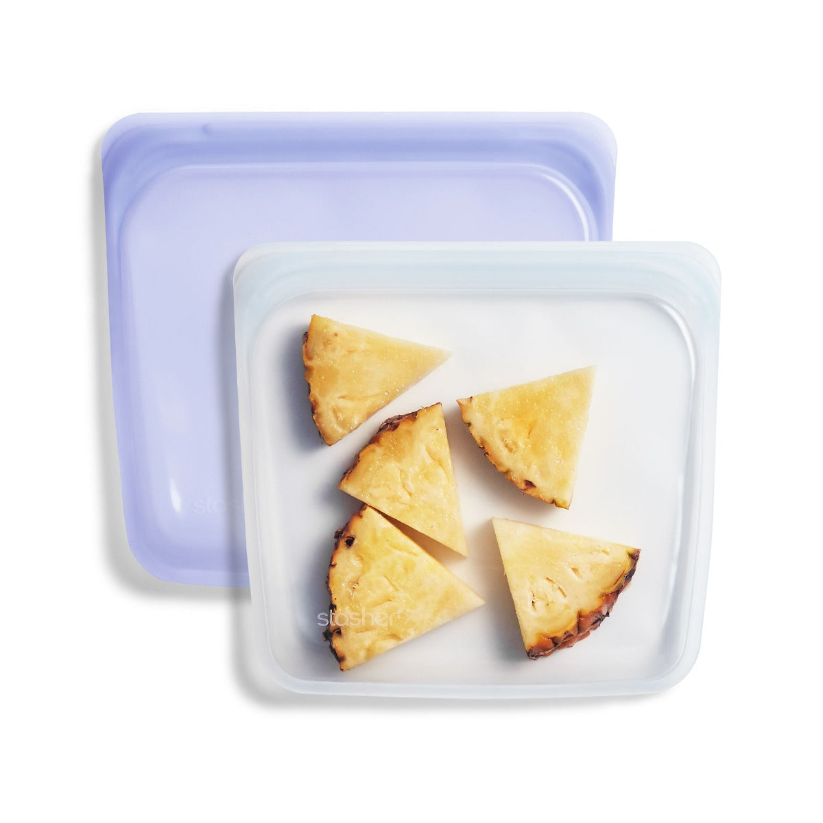 Stasher Reusable Silicone Sandwich Bag 2pk Bundle (2 Colors) - Pupsik Singapore