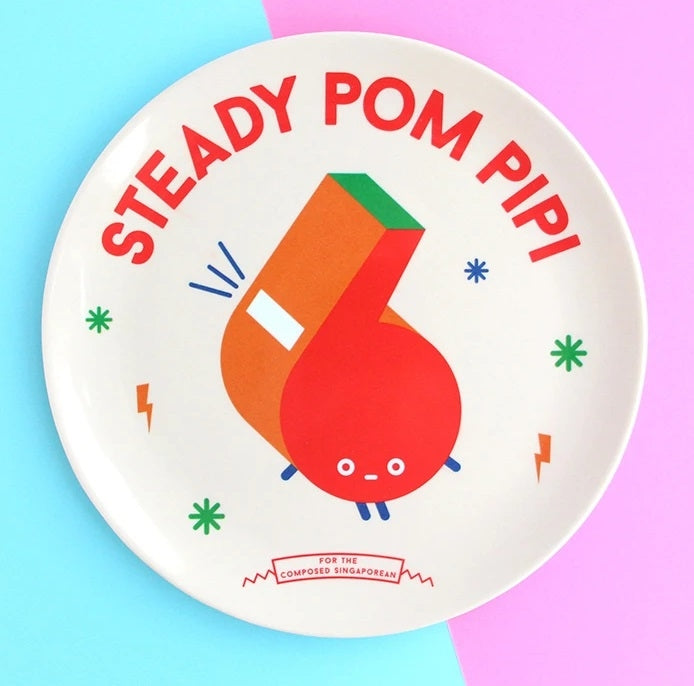 The Little Drom Store Melamine Plate (8 inch) (25 Designs) - Pupsik Singapore