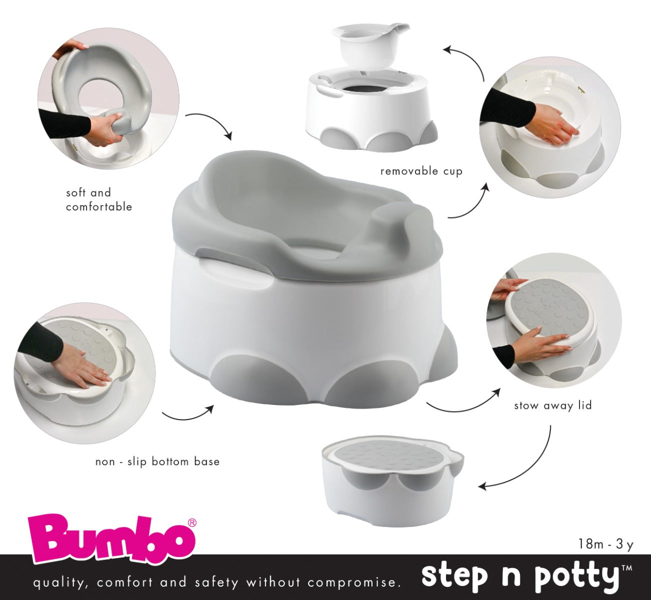Bumbo Step & Potty Chair (6 Colors)