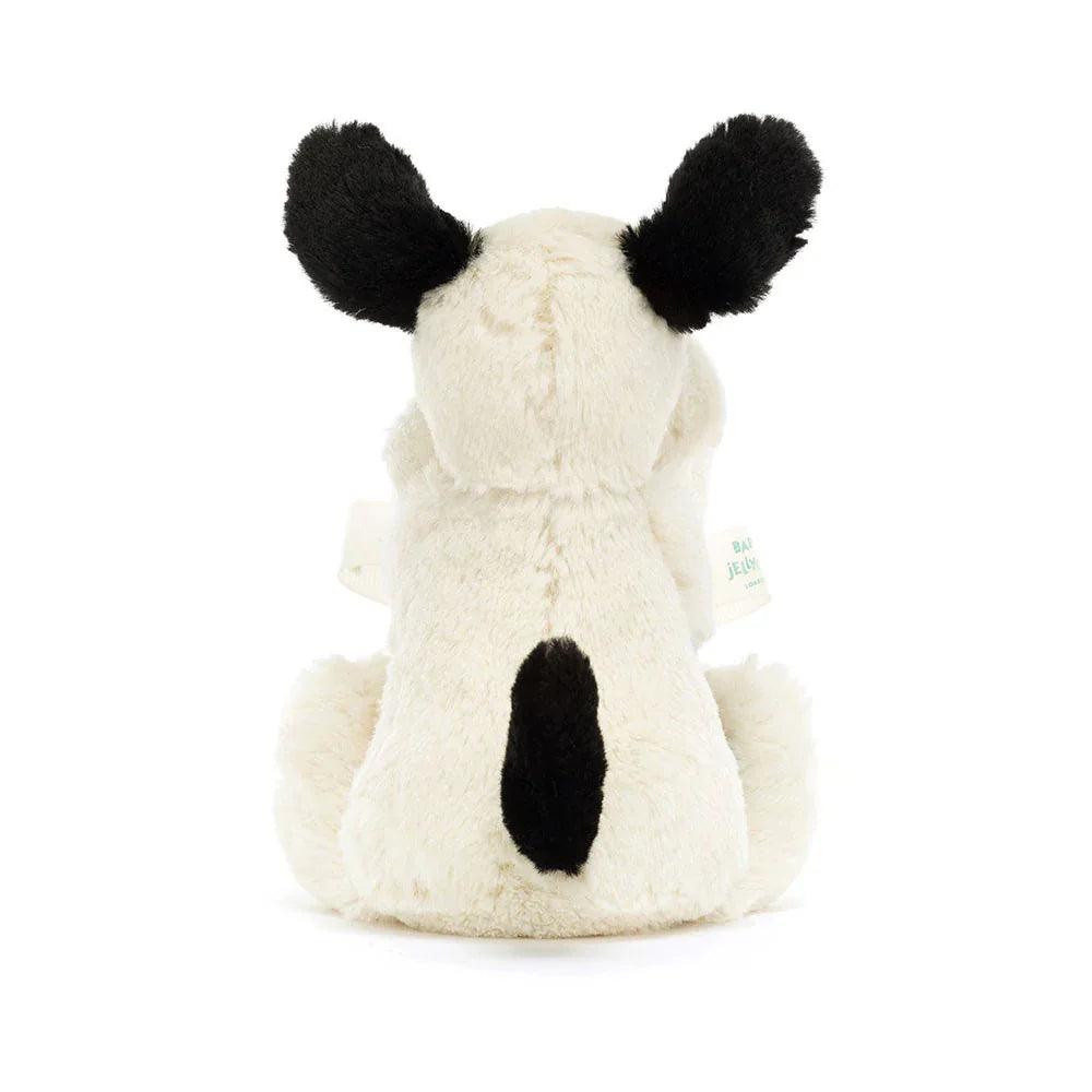 Jellycat Bashful Black & Cream Puppy Soother (New) | Pupsik Singapore